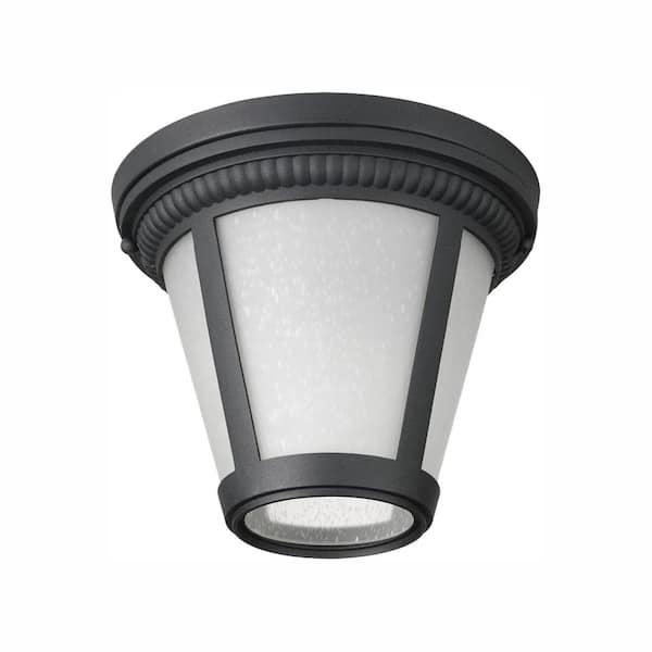 Progress Lighting Westport 9-in W Black Outdoor Flush Mount Light Progress Lighting Westport 9-in W Black Outdoor Flush Mount Light