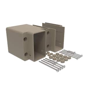 Deck Top Angle Bracket Set in Earth (1-Pair Cut to Desired Angle)