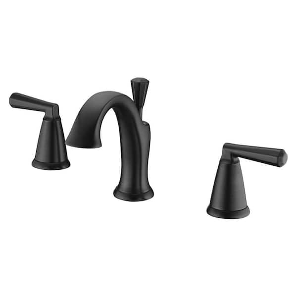 Ultra Faucets Z 8 in. Widespread 2-Handle Bathroom Faucet with Drain Assembly, Rust Resist in Oil Rubbed Bronze