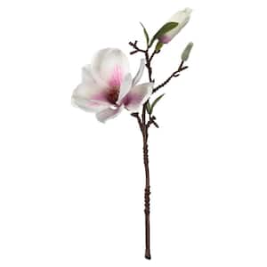 14 in. Artificial White Magnolia Pick.