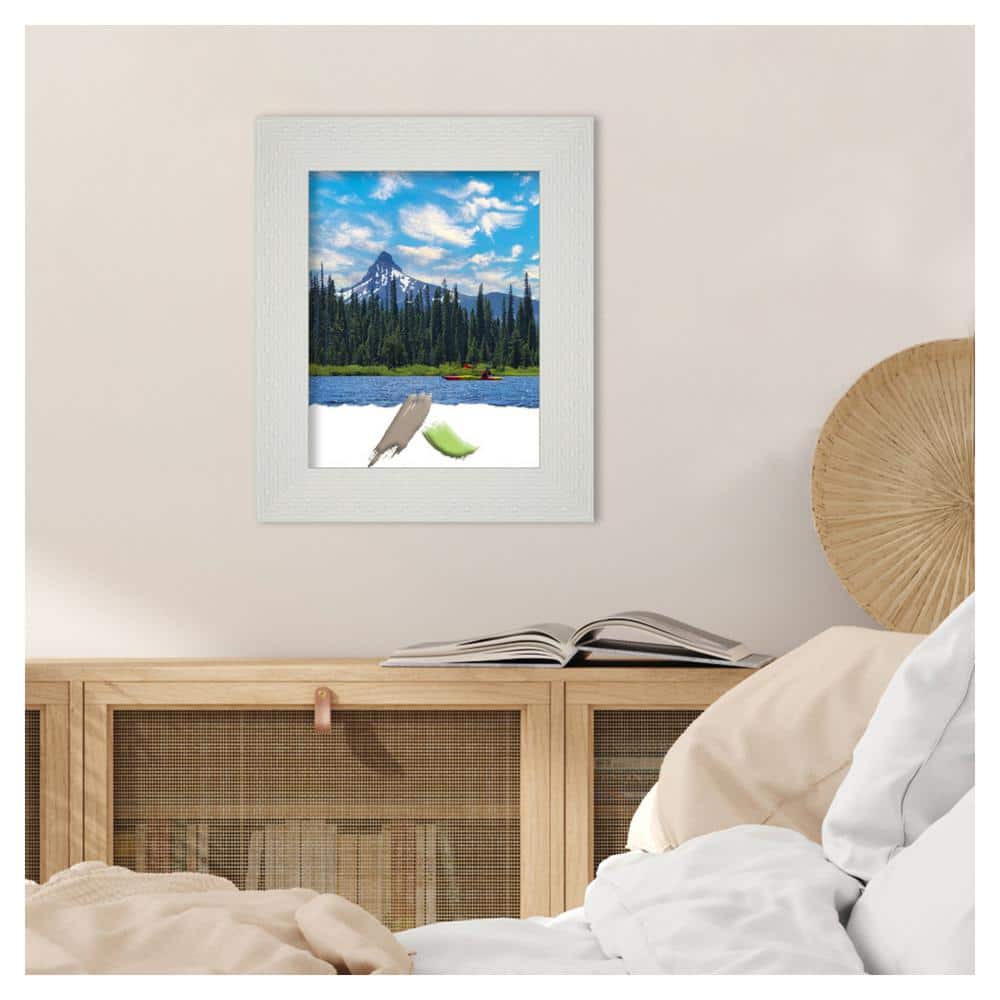 Mosaic White Textured 11x14 Picture Frame