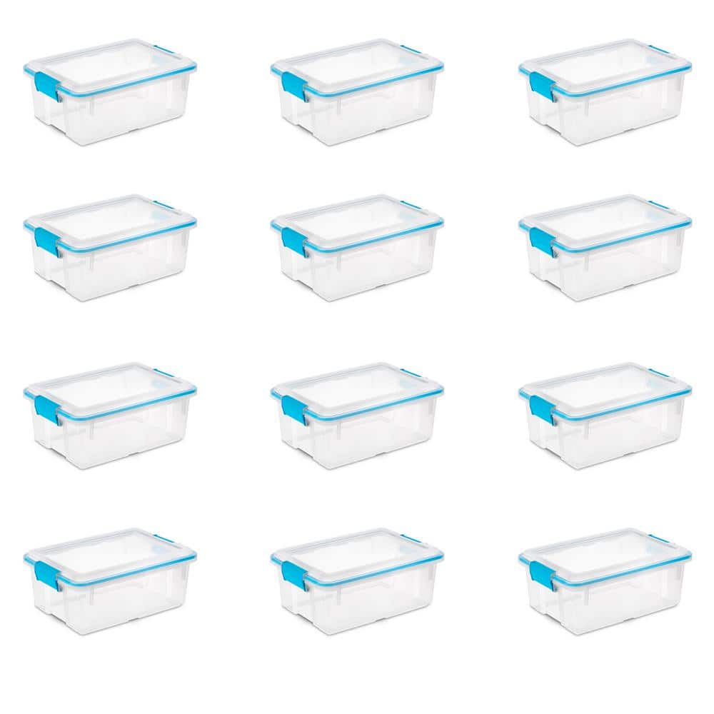 Sterilite 12 Qt Plastic Storage Bin Container Clear Gasket Sealed Box, (6  Pack), 6pk - Fry's Food Stores