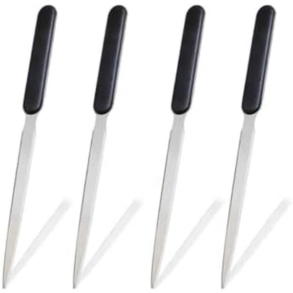 Unbranded Stainless Steel Letter Opener Knife Set of 4 Lightweight Mail Slitters with Handle for Office and Home Use