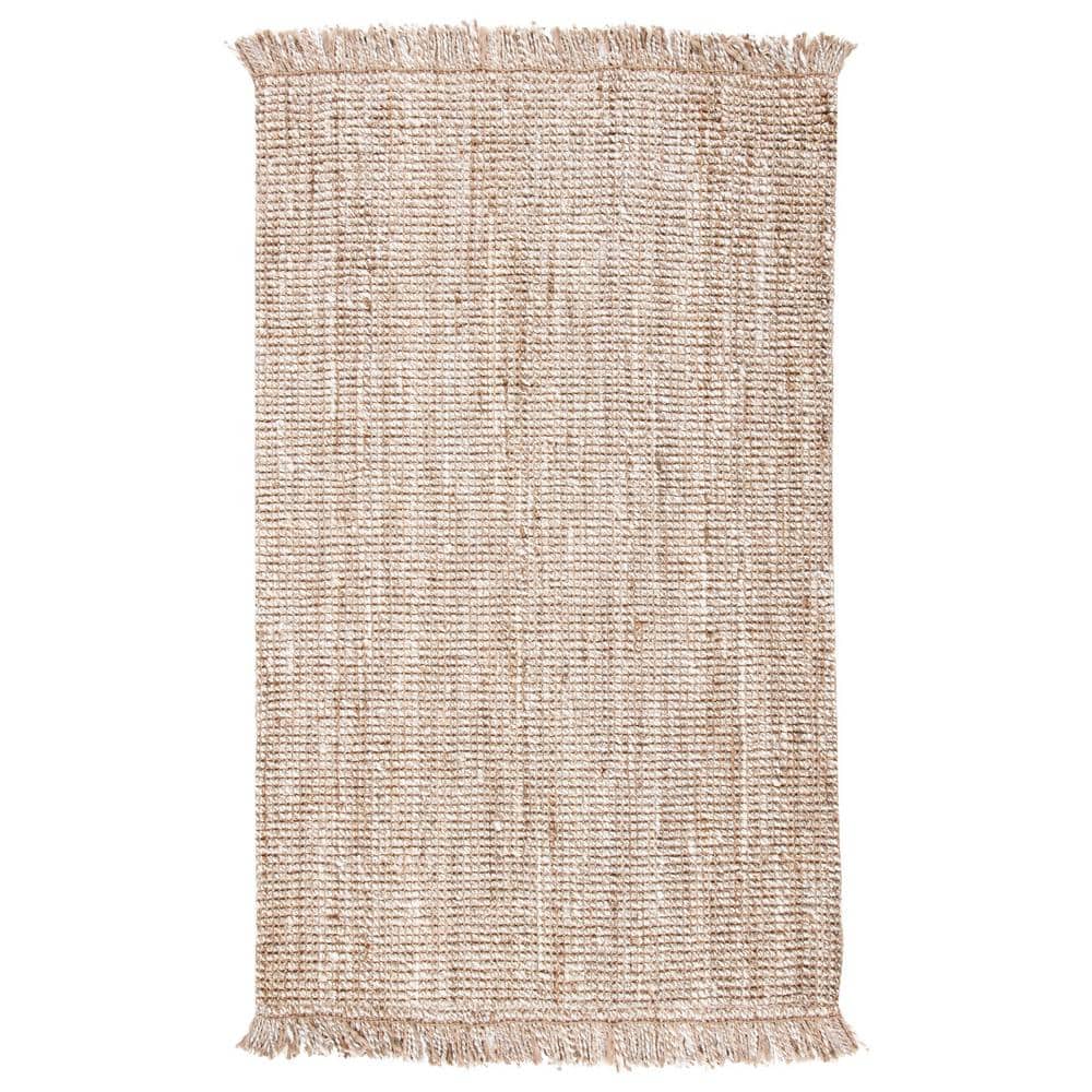 Natural Fiber 4 ft. x 6 ft. Gray/Beige Solid Color Area Rug price history on PriceWatchPro