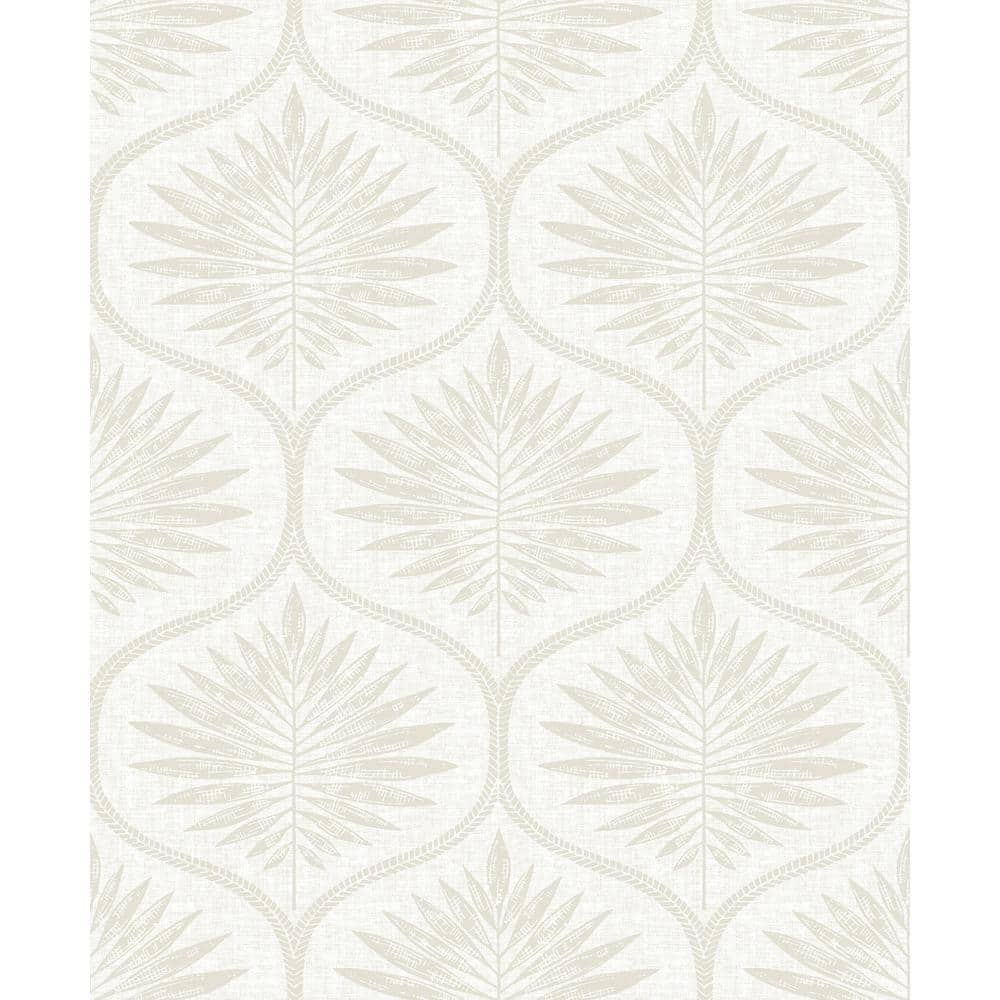 KT2231 Green Laurel Leaf Ogee Wallpaper