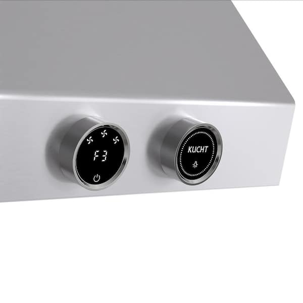 36 in. 900 CFM Ducted Under Cabinet Range Hood in Stainless Steel with Digital Controls