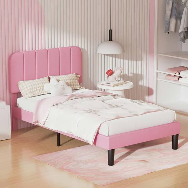 自転車本体 kenz room VECELO Upholstered Bed Frame Gray Metal Frame Twin Platform