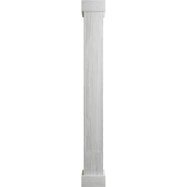 Pole-Wrap 12-in L x 8-ft H Unfinished Red Oak Veneer Fluted Column Wrap in  the Column Wraps department at