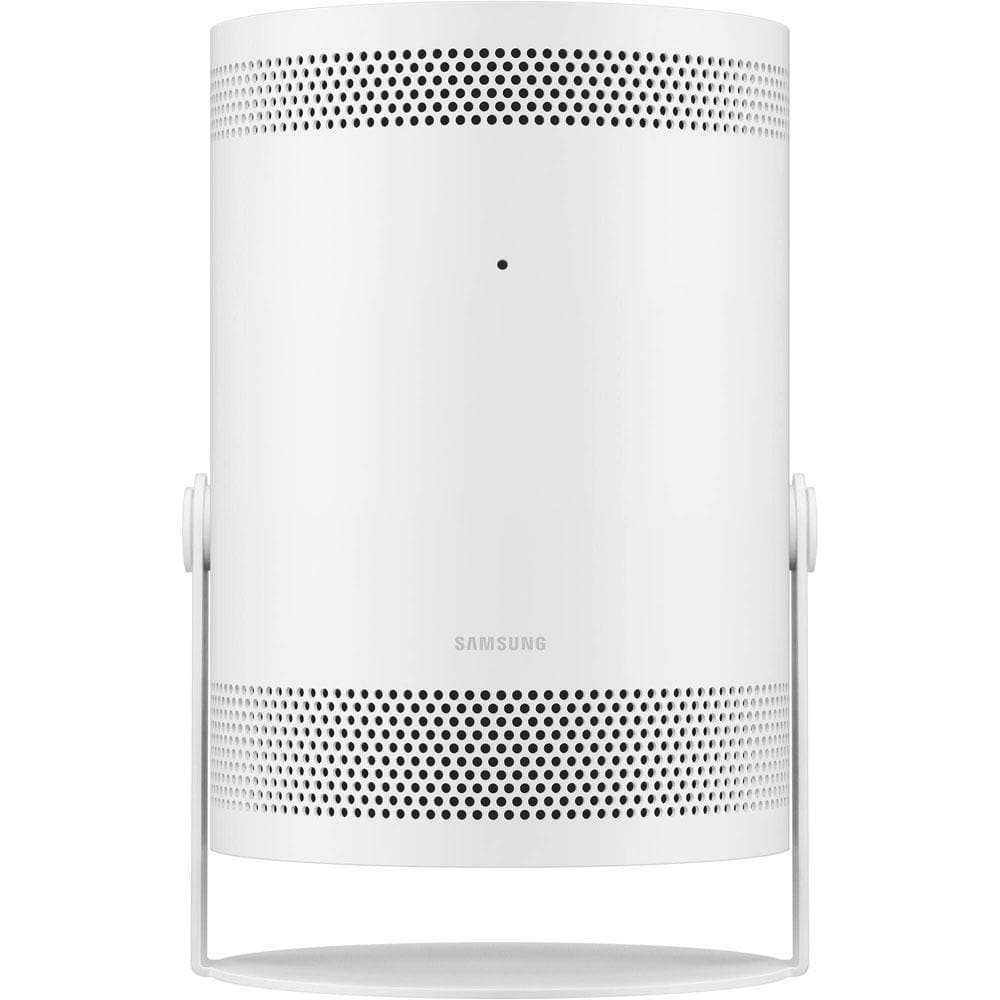 White Portable Smart LED Projector with 360 Sound and Alexa