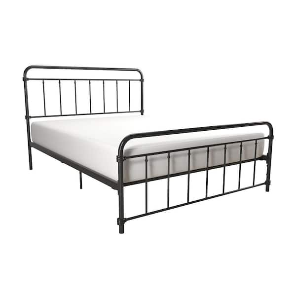 DHP Windsor Black Full Metal Bed DE77295 - The Home Depot