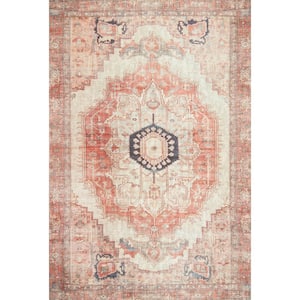 NuLOOM Minna Vintage Medallion Multi 8 Ft. X 11 Ft. Area Rug KVMS05A ...