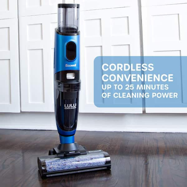 ECOWELL Lulu QuickClean Cordless Bagless Wet/Dry Self Cleaning Vacuum  Cleaner and Mop for Hard Floors and Rugs P04 - The Home Depot