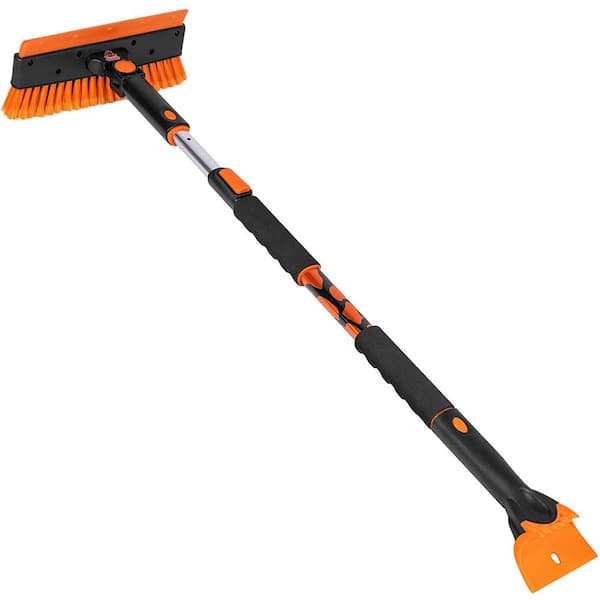 BirdRock Home Snow Moover 60 in. Extendable Snow Brush and Ice Scraper for Car or Truck