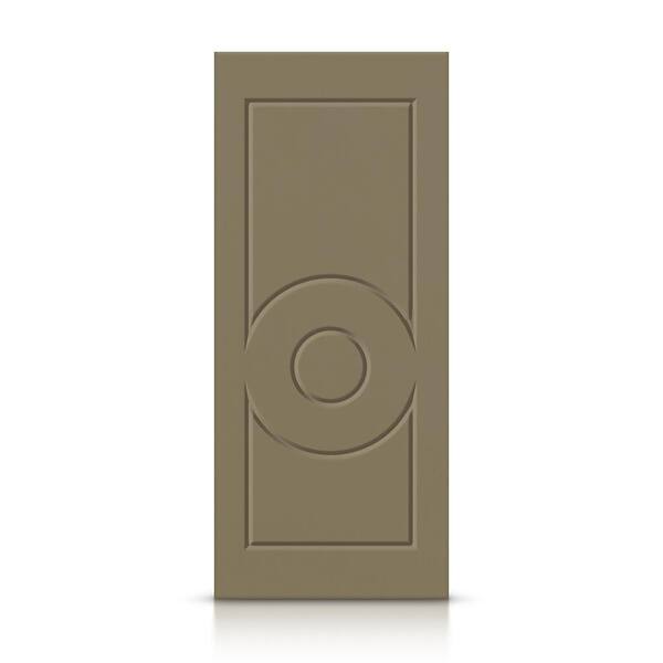 CALHOME 24 in. x 80 in. Hollow Core Olive Green Painted Composite MDF Interior Door Slab