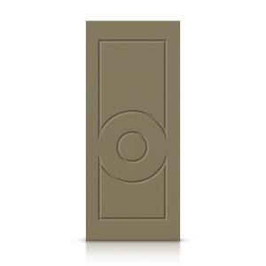 24 in. x 84 in. Hollow Core Olive Green Stained Composite MDF Interior Door Slab