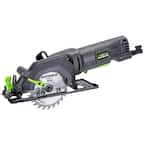 4.0 Amp 4-1/2 in. Compact Circular Saw with 24T Blade, Rip Guide, Vacuum Adapter and Blade Wrench
