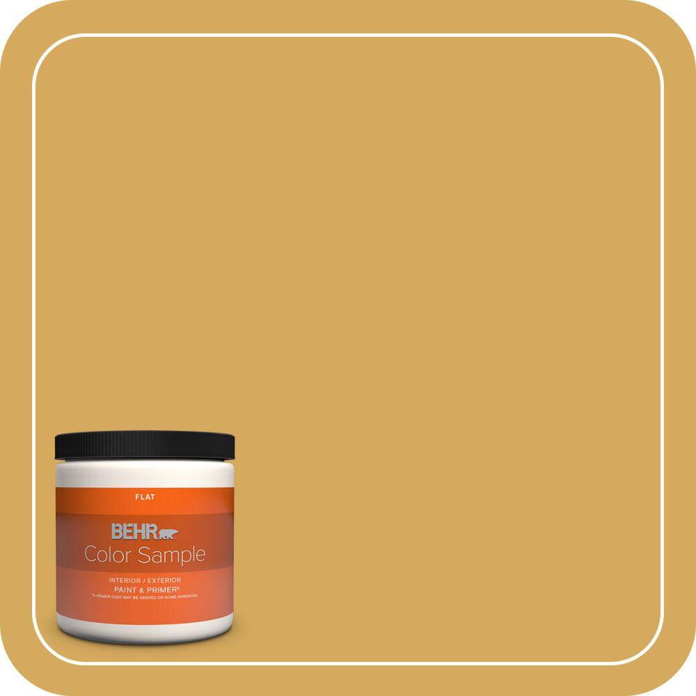 8 oz. #340D-5 Galley Gold Flat Interior/Exterior Paint & Primer Color Sample price history on PriceWatchPro