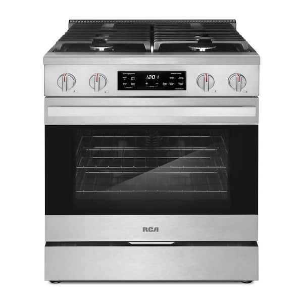 30 in. Heritage Collection 4.6 cu. ft. Gas Range with 4-Sealed Burners and Convection Oven in Stainless Steel