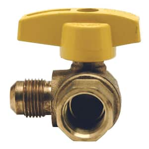 5/8 in. OD Flare (15/16-16 Thread) x 3/4 in. FIP Angle Gas Ball Valve