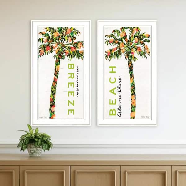 2-Piece Framed Graphic Print Nautical and Beach 27.00 in. x 15.00 in.