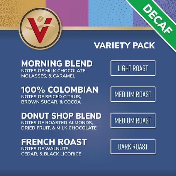 Victor Allen s Decaf Coffee Variety Pack Assorted Roast Single