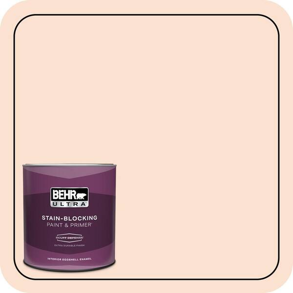 BEHR ULTRA 1 qt. #260C-1 Autumn White Extra Durable Eggshell Enamel Interior Paint & Primer