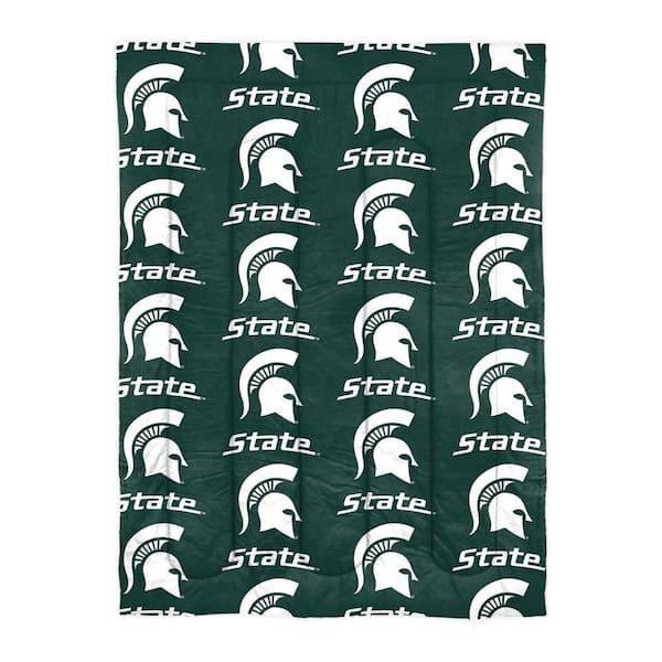 THE NORTHWEST GROUP Michigan State Spartans 4-Piece Multi Colored Twin Size Polyester Bed In a Bag Set