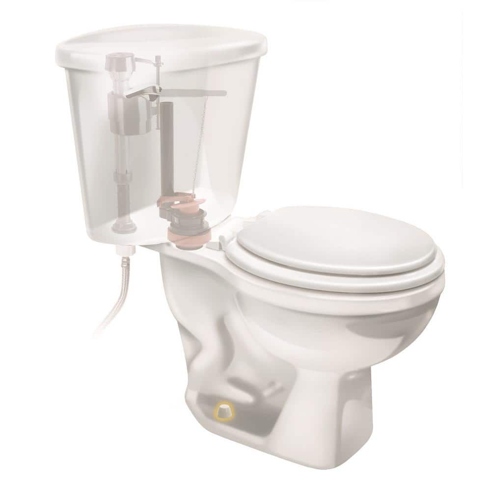 Fluidmaster White Plastic Toilet Bolt Caps with Snap-On Inserts