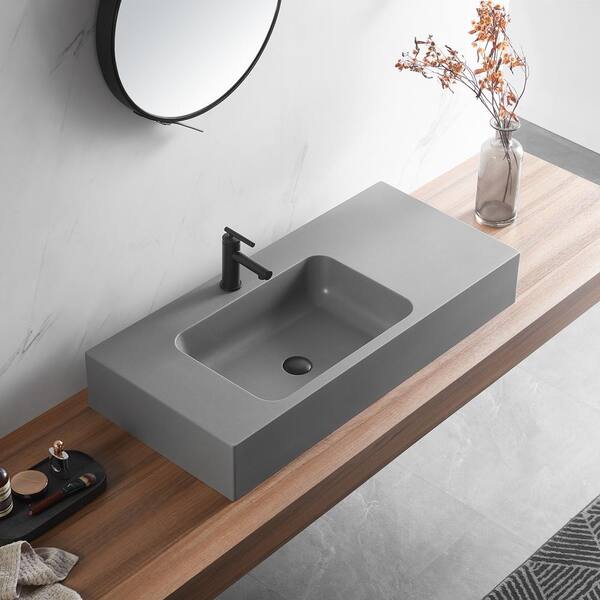 さな SERENE VALLEY 47 in. Dual Mount Granite Composite Bathroom