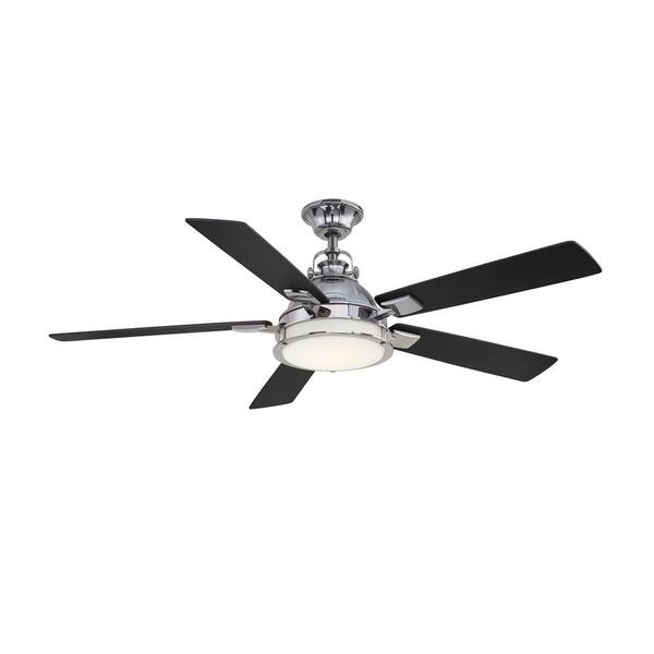 Led Metal Ceiling Fan With Light, Baxtan 56 In Led Matte Black Ceiling Fan With Light And Remote Control