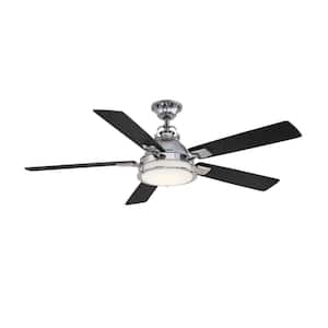 Kennedy 56 in. LED Gunmetal Ceiling Fan with Light and Remote Control