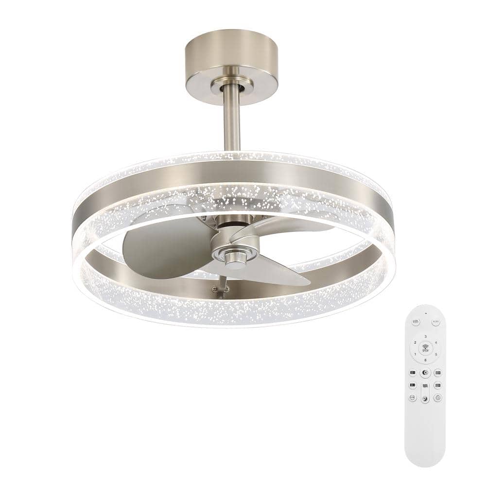 20 in. Silver Quiet Reversible DC Motor Ceiling Fan with Remote Control, 6 Wind Speeds 3-Color Temperature price history on PriceWatchPro