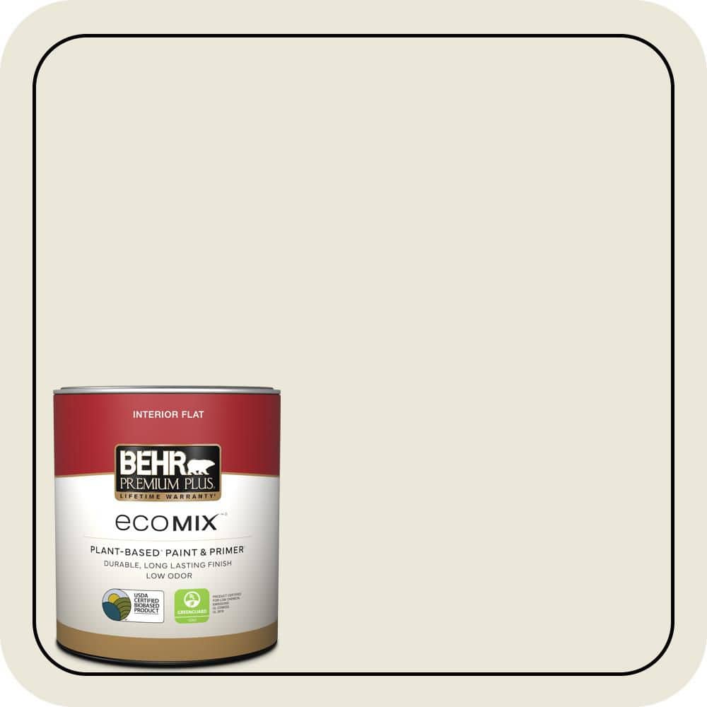 1 qt. Home Decorators #HDC-SM16-01 Dried Coconut Flat EcoMix Plant-Based Interior Paint & Primer price history on PriceWatchPro
