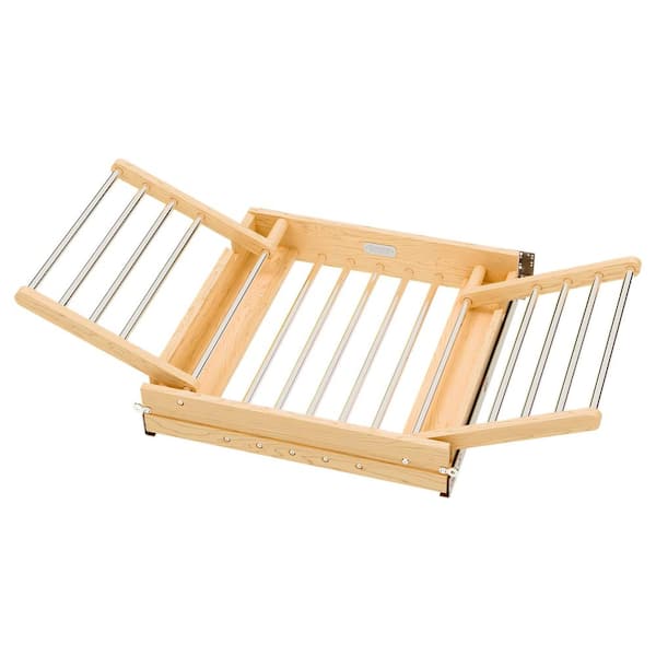 Rev-A-Shelf Brown 21 in. x 21.75 in. x 4.42 in. Metal Free Standing Drying Rack