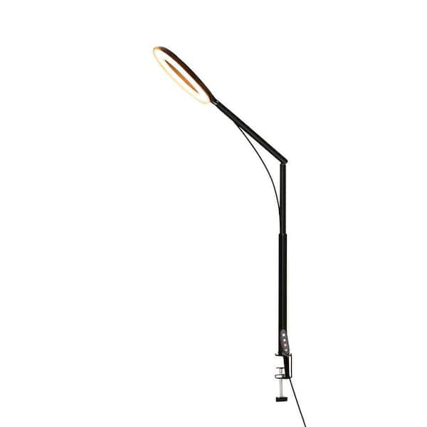 10.5 in. White Ring Light with Overhead Phone Mount 360° Rotating Stand 3 Light Modes for Filming Recording