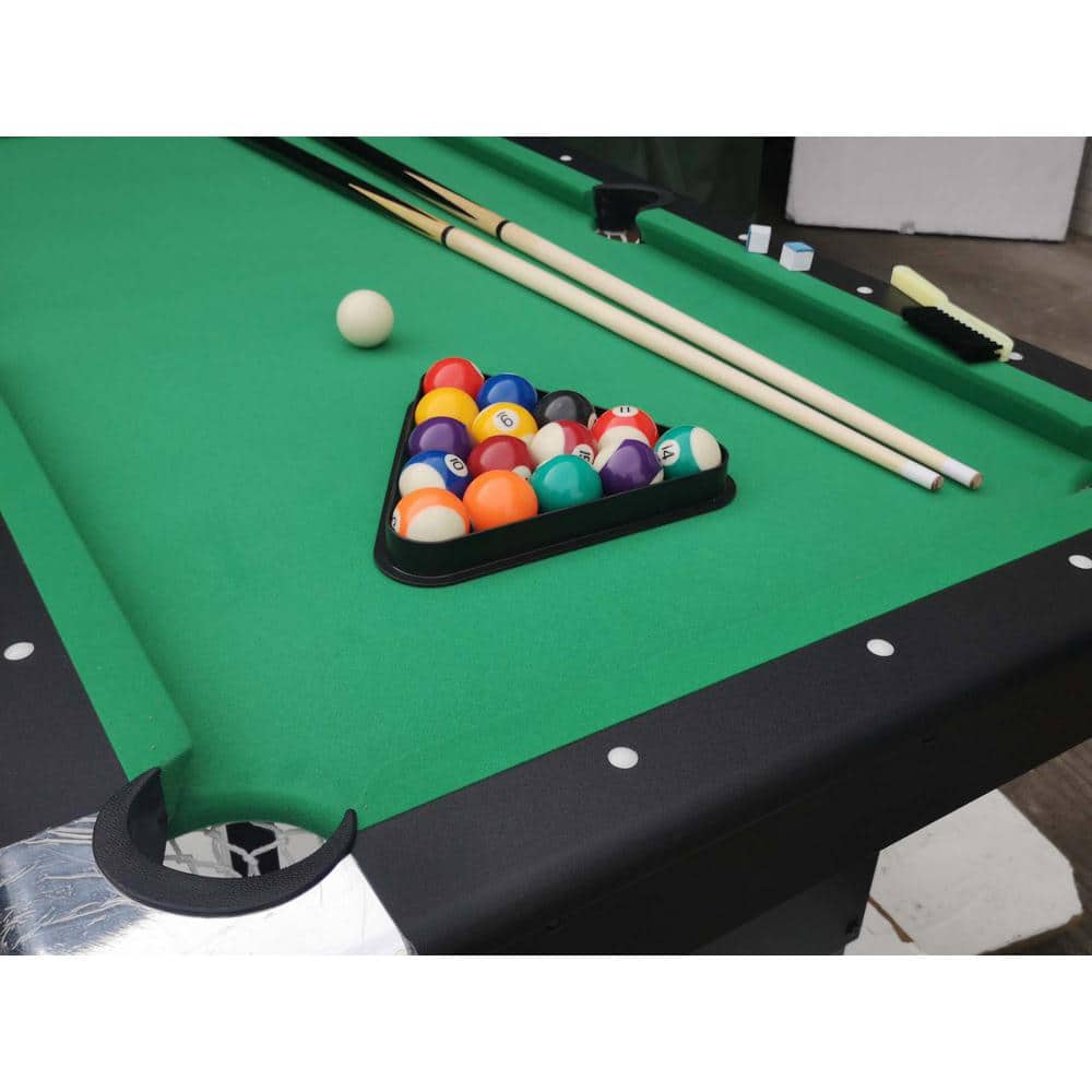 5.5 Ft Black MDF Multifunctional Billiards and Table Tennis Table
