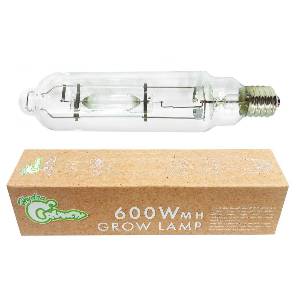 Galapara 600 Watt Metal Halide MH Conversion Grow Light Lamp Bulb Full Spectrum for Indoor Hydroponic Growing Equipment CCT 6000K 40,000 Lumens