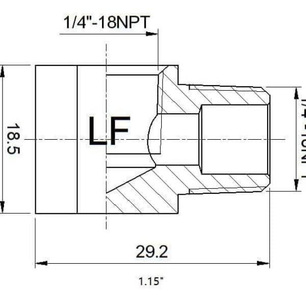 1/4 in. MIP x 1/4 in. FIP 90-Degree Brass Street Elbow Fitting