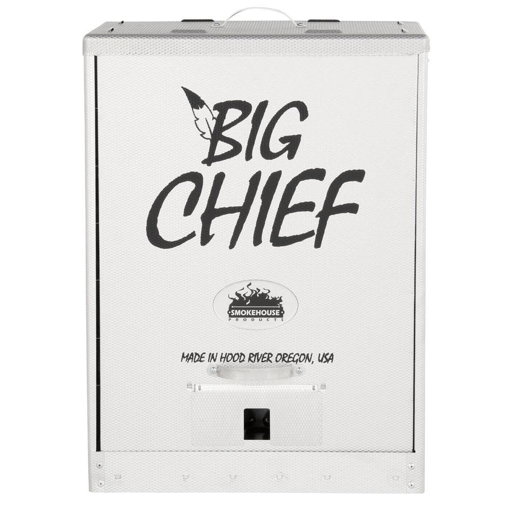 Smokehouse Big Chief 50lb Capacity Electric Outdoor Cooker in Silver