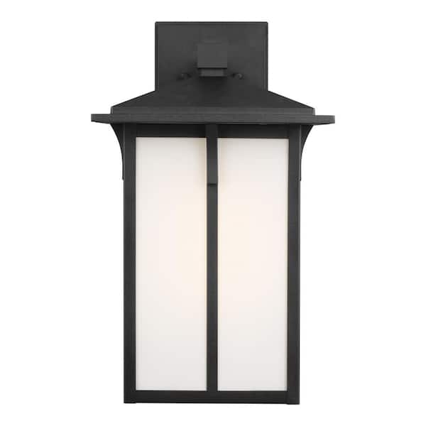 Tomek 1-Light Black Outdoor Wall Lantern