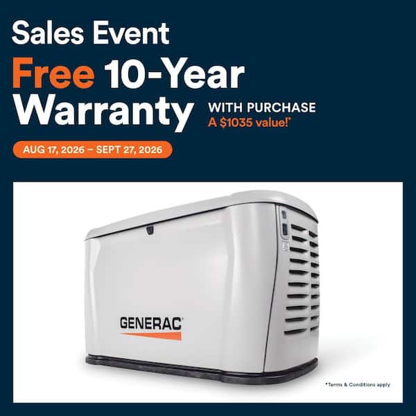 28kW Air-Cooled Auto Start on Natural Gas or Propane Whole House Generator with Smart Mobile Monitoring
