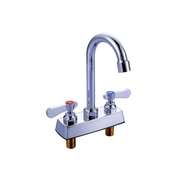 Elements of Design Claremont Chrome 2-Handle Deck-Mount High-Arc Handle Kitchen Faucet (Deck Plate Included) Elements of Design Claremont Chrome 2-Handle Deck-Mount High-Arc Handle Kitchen Faucet (Deck Plate Included)