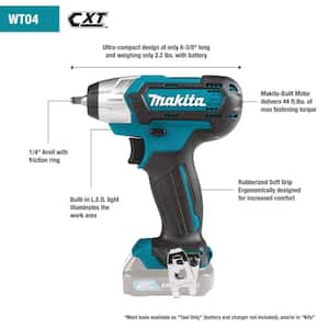 12V max CXT 2.0 Ah Lithium-Ion Cordless 1/4 sq. in. Drive Impact Wrench Kit