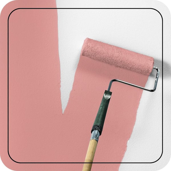1 gal. #M160-4A Sunset Pink Satin Enamel Interior Paint & Primer