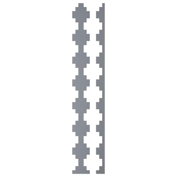 Ekena Millwork Gypsum 0.125 in. T x 0.33 ft. W x 4 ft. L Silver Mirror Acrylic Resin Decorative Wall Paneling 15-Pack