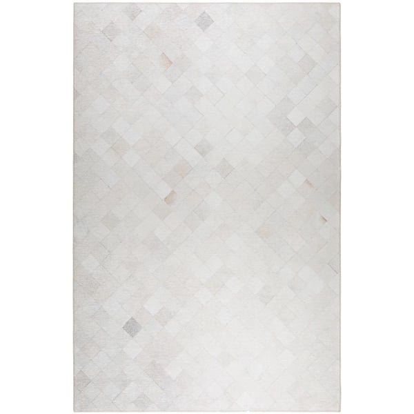 Addison Rugs Laredo Ivory 3 ft. x 5 ft. Indoor/Outdoor Washable Rug