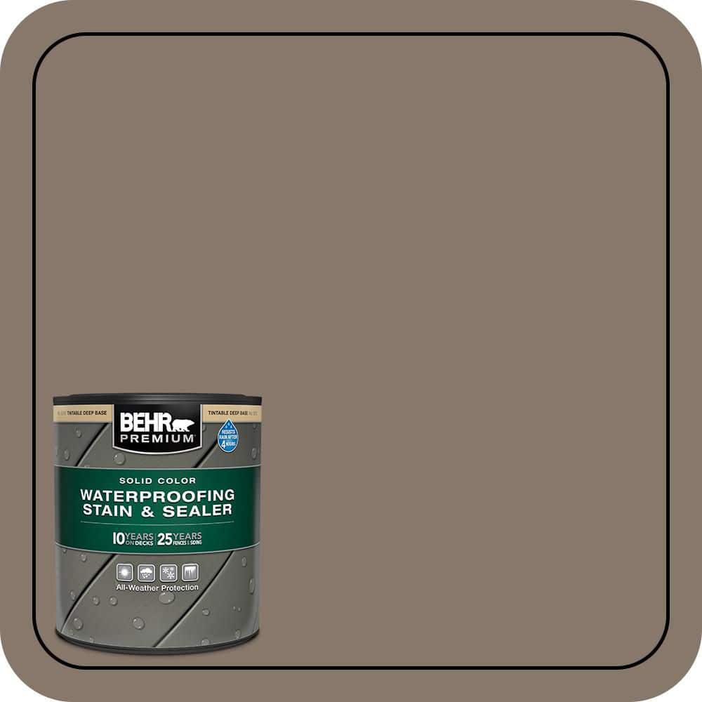 BEHR PREMIUM 1 qt. #MQ2-38 Grizzly Solid Color Waterproofing