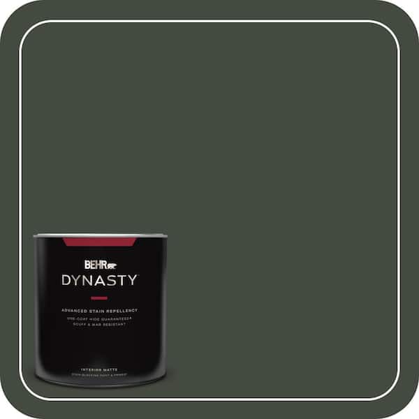 BEHR DYNASTY 1 qt. #BXC-12 Deep Forest Matte Interior Stain-Blocking Paint and Primer