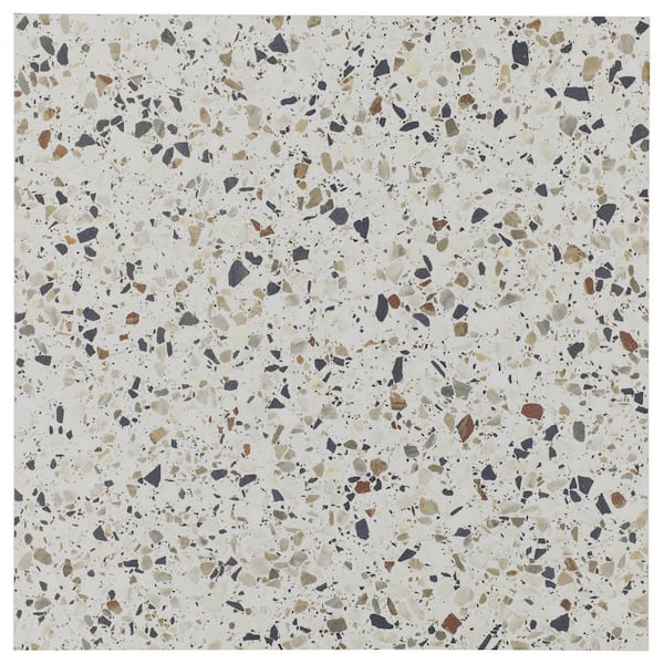 Ivy Hill Tile Bryant Ice White 4 in. x 0.39 in. Matte Porcelain Terrazzo Look Floor and Wall Tile Sample