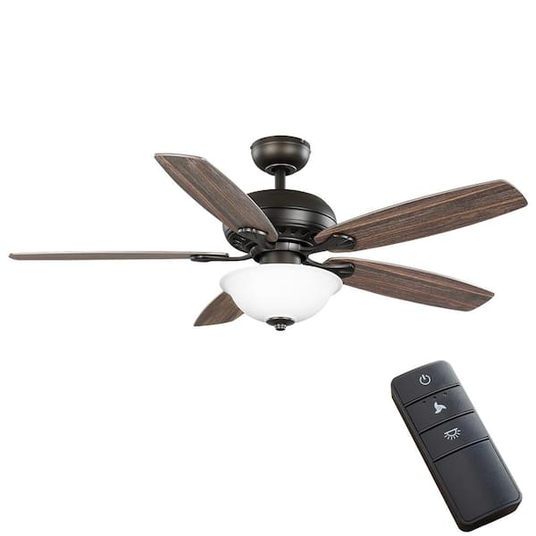 Photo 1 of Southwind II 52 in. Indoor LED Bronze Ceiling Fan with Light Kit, Reversible Blades and Remote Control